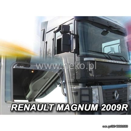 ΑΝΕΜΟΘΡΑΥΣΤΕΣ ΓΙΑ RENAULT MAGNUM - MAGNUM 2 ΜΕ ΦΙΝΙΣΤΡΙΝΙ 2009+ ΖΕΥΓΑΡΙ ΑΠΟ ΕΥΚΑΜΠΤΟ ΦΙΜΕ ΠΛΑΣΤΙΚΟ HEKO - 2 ΤΕΜ.