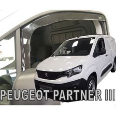 PEUGEOT PARTNER III 2D / PEUGEOT RIFTER 4D/5D / CITROEN BERLINGO III 4D/5D / OPEL COMBO E 4D/5D LOV 2018+/TOYOTA PROACE CITY 2018+ ΖΕΥΓΑΡΙ ΑΝΕΜΟΘΡΑΥΣΤΕΣ ΑΠΟ ΕΥΚΑΜΠΤΟ ΦΙΜΕ ΠΛΑΣΤΙΚΟ HEKO - 2 ΤΕΜ.