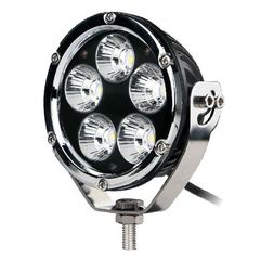 ΠΡΟΒΟΛΕΑΣ ΟΔΗΓΗΣΗΣ LED DRIVING LIGHTS ΧΡΩΜΙΟ/ΜΑΥΡΟ 10-32V 50W 3500lm 5 CREE LED ΣΤΡΟΓΓΥΛΟΣ (110 x 110 x 64 mm) M-TECH