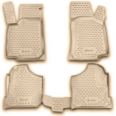 ΠΑΤΑΚΙΑ ΣΕ ΣΚΑΦΗ TPE ΛΑΣΤΙΧΟ ΓΙΑ VW GOLF 4 1998-2004 / VW BORA 1998-2005 ΣΕ ΜΠΕΖ ΧΡΩΜΑ NOVLINE - 4 ΤΕΜ.