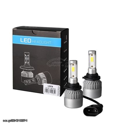 HB4 9006 LED SET C6 9-32V 6.500K 10.000lm 4 X 10W ΛΑΜΠΑ ΜΕ COB EPISTAR 1021 LED ΚΑΙ ΑΝΕΜΙΣΤΗΡΑΚΙ M-TECH - 2 ΤΕΜ.