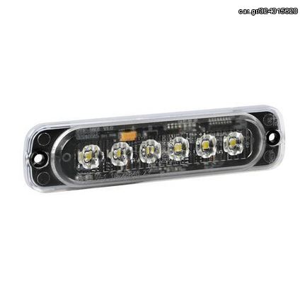 ΣΤΡΟΜΠΟ ΠΟΡΤΟΚΑΛΙ LS1 12/24V ΜΕ 6 LED 19 ΧΡΗΣΕΩΝ ΑΔΙΑΒΡΟΧΟ 113x28mm 1ΤΕΜ.