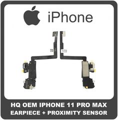 OEM Συμβατό Για Apple iPhone 11 Pro Max (A2218, A2161, A2220, iPhone12.5) EarPiece Receiver Speaker Ακουστικό + Proximity Sensor Flex Cable Καλωδιοταινία Αισθητήρας Εγγύτητας