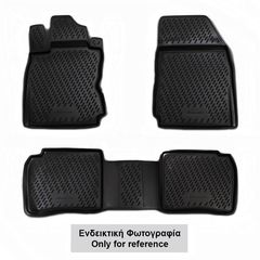 FORD FOCUS II 2005-2011 ΜΑΡΚΕ ΠΑΤΑΚΙΑ ΣΕ ΣΚΑΦΗ TPE ΛΑΣΤΙΧΟ ΣΕ ΜΑΥΡΟ ΧΡΩΜΑ NOVLINE - 4 ΤΕΜ.