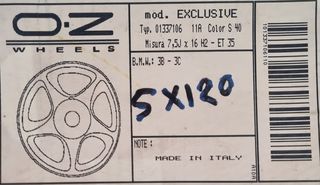 OZ EXCLUSIVE 16 ΙΝΣΤΕΣ 5X120-thumb-2