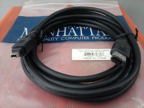 Καλώδιο (cable) FireWire 6pin σε 4pin 3m (IEEE 1394) Male/Male Manhattan
