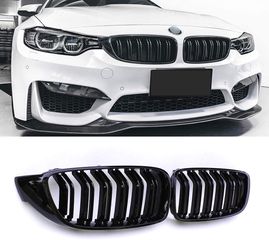  Μάσκες Καρδιές BMW F32 F33 F36 M4-LOOK Μαύρο Γυαλιστερό