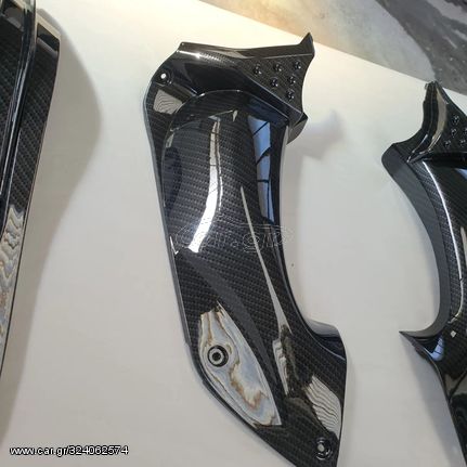 Αναλαμβάνουμε Βαφές Carbon - Hydrographics – Υδροβαφή Kawasaki ZZR 1400 Εσωτερικά πάνελ οργάνων, Χειρολαβή, Πλαϊνά διακοσμητικά πλαστικά