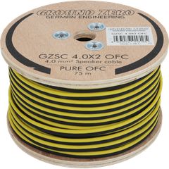 Ground Zero GZSC 4.0X2 OFC Καλώδιο Ηχείων 2x 4 mm²(Κουλουρα 75m)