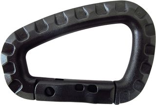 Amila Γάντζος Carabiner Hook ABS Μαύρο (95350)