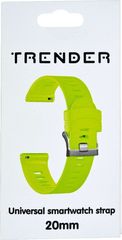 Trender Ανταλλακτικό Λουράκι Σιλικόνης 20mm Πράσινο - (TR-SL20GR)