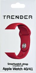 Trender Ανταλλακτικό Λουράκι Σιλικόνης για Apple Watch 40/41mm Κόκκινο - (TR-ASL41RD)