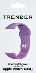 Trender Ανταλλακτικό Λουράκι Σιλικόνης για Apple Watch 40/41mm Βιολετί - (TR-ASL41VT)