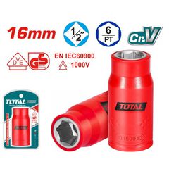 Καρυδάκι εξάγωνο TOTAL 1/2" 16mm 1000V VDE ( THIHAST12161 )