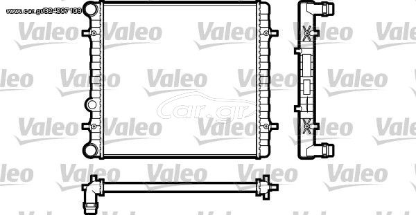 VALEO  Ψυγείο, ψύξη κινητήρα  χωρίς θερμοστάτη, Αλουμίνιο