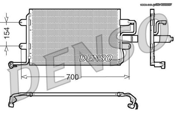 DENSO DCN32017 Συμπυκνωτής, σύστ. κλιματισμού  χωρίς ξηραντήρα