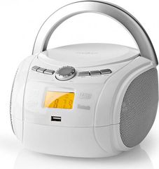 Nedis SPBB100WT Cd Player Boombox 9W Bluetooth / Fm WHITE