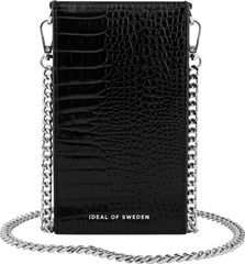 Ideal Of Sweden τσαντάκι Ella Phone Pouch Glossy Black Croco - (IDPPSS21-274)