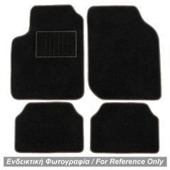 ΠΑΤΑΚΙΑ ΜΟΚΕΤΑ ΓΙΑ VOLVO S40 2004+ (ΜΑΥΡΟ ΜΕ ΓΚΡΙ ΡΕΛΙ) - 4 ΤΕΜ.