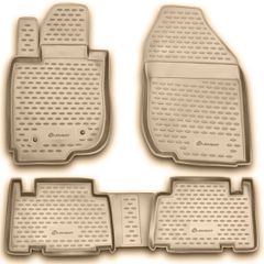ΠΑΤΑΚΙΑ ΣΕ ΣΚΑΦΗ TPE ΛΑΣΤΙΧΟ ΓΙΑ TOYOTA RAV4 01/2006-2013 ΣΕ ΜΠΕΖ ΧΡΩΜΑ NOVLINE - 4 ΤΕΜ.