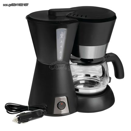 ΚΑΦΕΤΙΕΡΑ ΦΙΛΤΡΟΥ ΓΙΑ ΓΑΛΛΙΚΟ ΚΑΦΕ ARABICA 24V 300W 95CM ΜΕ ΔΟΣΟΜΕΤΡΗΤΗ 4/6 ΚΟΥΠΕΣ 0.65LT ΜΑΥΡΗ/INOX