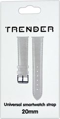 Trender Ανταλλακτικό Λουράκι Δερματίνη 20mm Λευκό - (TR-FX20WH)