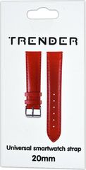Trender Ανταλλακτικό Λουράκι Δερματίνη 20mm Κόκκινο - (TR-FX20RD)
