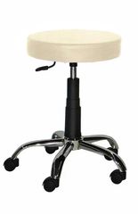 Τροχήλατο σκαμπό ιατρείου με χαμηλό αμορτισέρ - Ιβουάρ