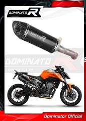 Dominator Εξάτμιση Τελικό HP8 Black S.Steel/Carbon End KTM Duke 790 2018 - 2020 Με Σιγαστήρα