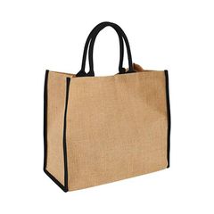 Harry τσάντα 40x35x20εκ 100% Jute PF Concept NATURAL/BLACK