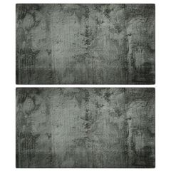 vidaXL Επιφάνεια Κοπής 2 τεμ. Σχέδιο Σκυρόδεμα από Ψημένο Γυαλί