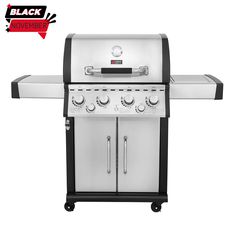 Ψησταριά υγραερίου GS GRILL SUPERIOR 4+1+1 ΙΝΟΧ Thermogatz