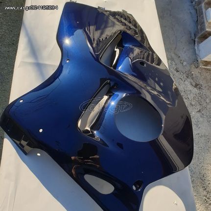 SUZUKI GSXR HAYABUSA gen1  Ολική βαφή μαύρο-μπλε πέρλα. Επισκευή- συγκόλληση- Επαναβαφή <<<Design By M.D.>>>.