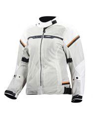 Ls2 Riva Lady Jacket Light Grey/Hv Orange