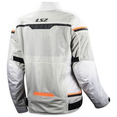 Ls2 Riva Lady Jacket Light Grey/Hv Orange-thumb-1