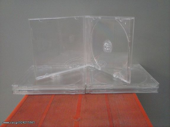 CD θήκη κανονική διαφανής (CD jewel case transparent)