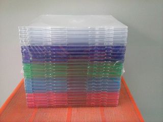 CD θήκη λεπτή σε 5 διαφορετικά χρώματα (CD slim case in 5 colors) (πακέτο των 25)-(pack of 25)
