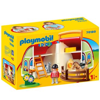 Playmobil 1 2 3 - Φάρμα βαλιτσάκι 