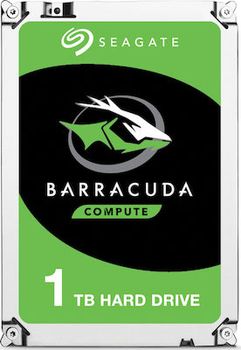 Seagate Barracuda 1TB HDD Σκληρός Δίσκος 3.5" SATA III 7200rpm με 64MB Cache για Desktop