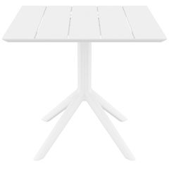 SIESTA PARIS WHITE 80X80X74εκ. ΤΡΑΠΕΖΙ ΠΟΛ/ΝΙΟΥ 80X80X74εκ.20.0865