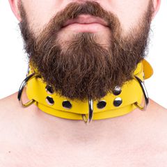 Δερμάτινο Κολάρο Ultra Yellow-thumb-3