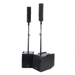 MASTER AUDIO COMBO12 800Wrms AMPLIFIED PA SYSTEM WITH TWO SUBWOOFERS 12" AND TWO COLUMN SPEAKERS 128Db - Master Audio
