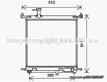 ΦΥΓΕΙΟ ΝΕΡΟΥ ΚΑΙΝΟΥΡΙΟ NISSAN MICRA K13 2010-2015 1200CC (448Χ400Χ16) AVA DN2435 FRIGAIR 0121.3086 KOYO PL023128 NISSENS 68770 NRF 59223 VALEO 701328 214101HC1A 214101HC1B