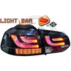 VW GOLF 6 3/5D 10.08>2013 BLACK LIGHTBAR DIEDERICHS ΜΠΡΟΣΤΙΝΑ ΦΑΝΡΙΑ 2 ΤΕΜΑΧΙΑ