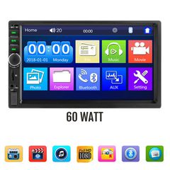 2-DIN Multimedia ηχοσύστημα αυτοκινήτου (ΜΕ ΕΛΛΗΝΙΚΟ ΜΕΝΟΥ) και οθόνη αφής 7" ιντσών (USB Bluetooth microSD ΕΛΛΗΝΙΚΗ ΓΛΩΣΣΑ MP3 MP5 Mirrorlink 4x60W OEM Universal) 7092B