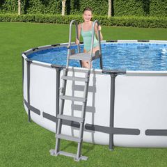 Bestway Flowclear Σκάλα Ασφαλείας Πισίνας με 4 Σκαλοπάτια 132 εκ.