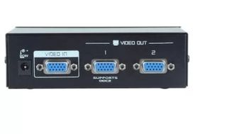 VGA Switcher Box Hub Διαχωριστής Βίντεο VGA 2 Πόρτες 250MHz (Ασημί) ftt14-013 (OEM)