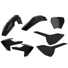 ΚΙΤ ΠΛΑΣΤΙΚΩΝ HUSQVARNA TC125/250, FC250/350/450, FS450 16-18 ΜΑΥΡΟ | POLISPORT