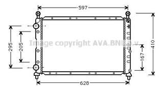 ΨΥΓΕΙΟ ΝΕΡΟΥ ΚΑΙΝΟΥΡΙΟ ALFA ROMEO 145 1995-2001, 146 1995-2001, 155 1995-1997 (558Χ377Χ34) AVA AL2020 BEHR HELLA 8MK 376 766-101 MAHLE CR1412000S NRF 58244 VALEO 731561 46536388 60610873 60625330