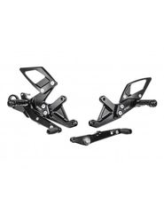 ΣΕΤ ΜΑΡΣΠΙΕ ALUMINIUM BLACK B005 ADJUSTABLE REARSETS ΓΙΑ S1000RR 15'-18'| BONAMICI